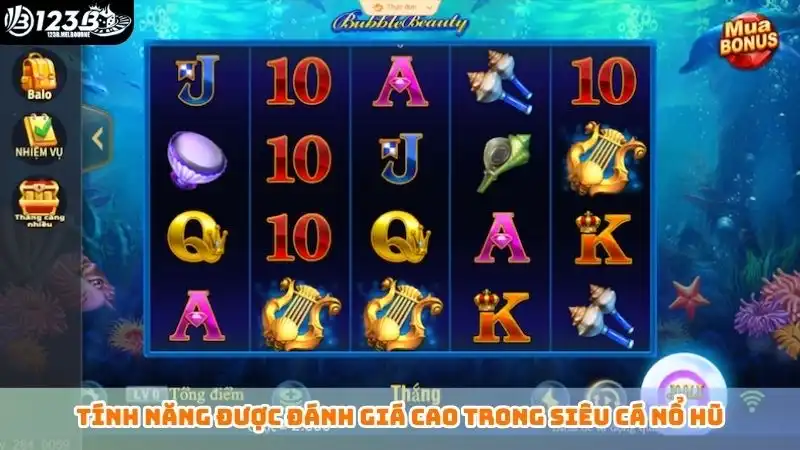 Tính năng được đánh giá cao trong siêu cá nổ hũ
