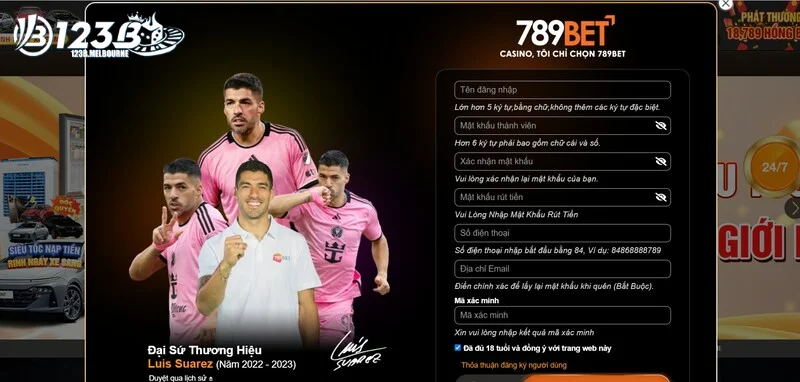 Đăng ký 789bet cực nhanh