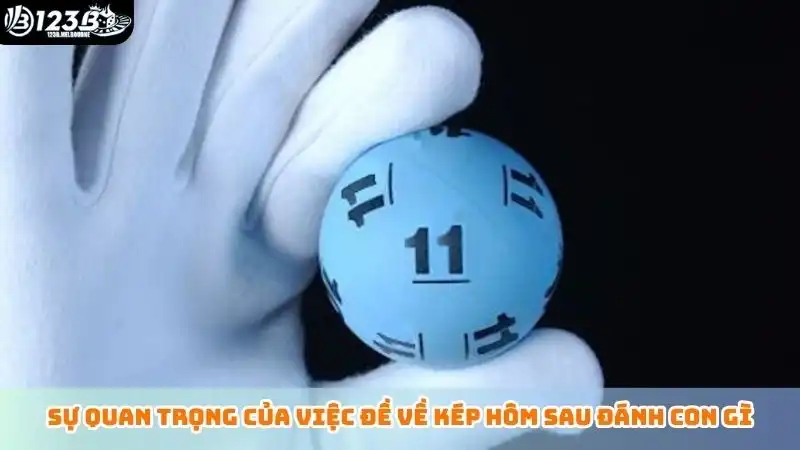 Sự quan trọng của việc đề về kép hôm sau đánh con gì